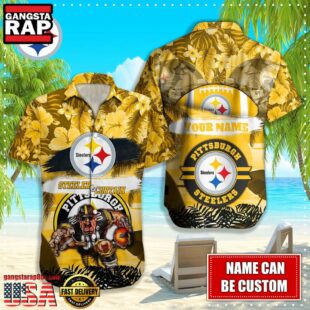 NFL Pittsburgh Steelers Mascot Football Hawaiian Shirt