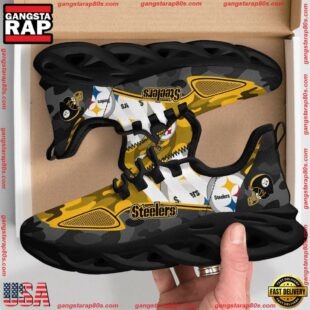 NFL Pittsburgh Steelers Military Camouflage M Soul Shoes