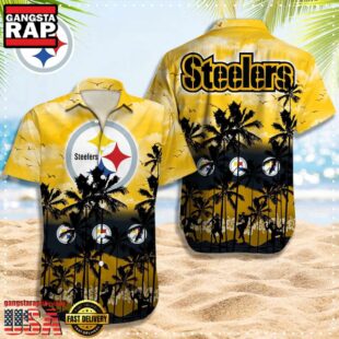 NFL Pittsburgh Steelers Retro Aloha Shirts