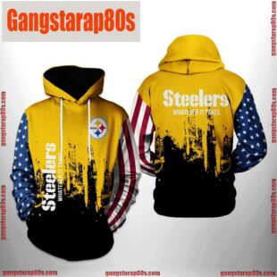 NFL Pittsburgh Steelers Team US All Over Print Unisex Hoodie