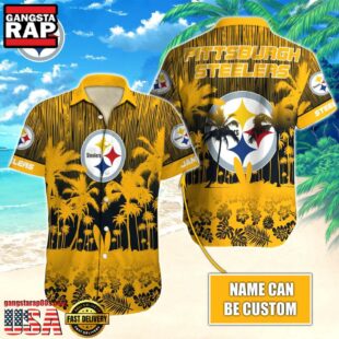 NFL Pittsburgh Steelers Vintage Style Custom Aloha Shirts