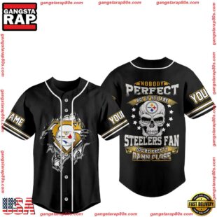 NFL Pittsburgh Steelers You're Pretty Damn Close Custom Name Baseball Jersey