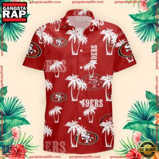 NFL San Francisco 49ers Palm Tree Pattern Hawaii Shirt Gift For Fans