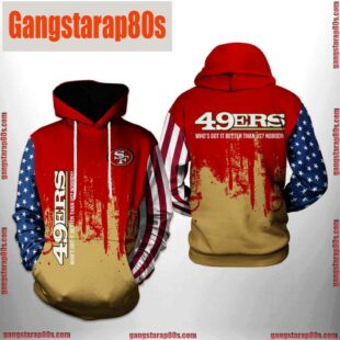 NFL San Francisco 49ers Team US All Over Print Unisex Hoodie