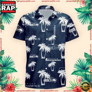 NFL Seattle Seahawks Palm Tree Pattern Hawaii Shirt Gift For Fans