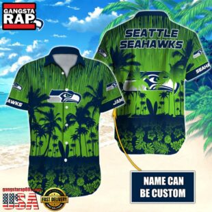 NFL Seattle Seahawks Vintage Style Custom Aloha Shirts