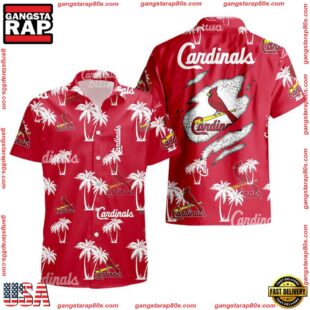 NFL St. Louis Cardinals Palm Tree Pattern Hawaii Shirt Gift For Fans