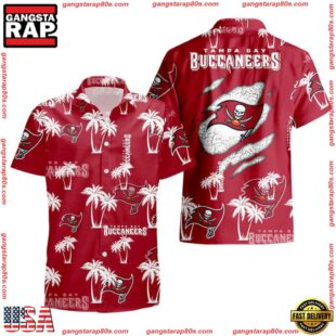 NFL Tampa Bay Buccaneers Palm Tree Pattern Hawaii Shirt Gift For Fans