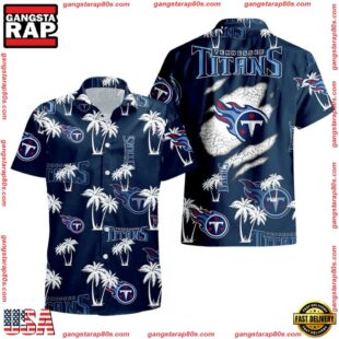 NFL Tennessee Titans Palm Tree Pattern Hawaii Shirt Gift For Fans