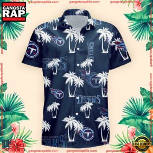 NFL Tennessee Titans Palm Tree Pattern Hawaii Shirt Gift For Fans