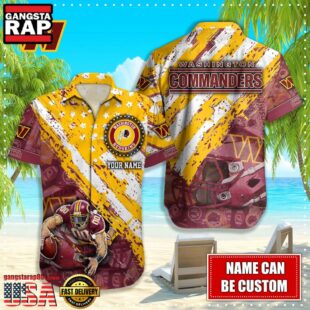 NFL Washington Commanders American Flag custom Hawaiian Shirts