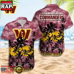 NFL Washington Commanders Retro Aloha Shirts