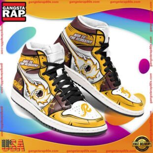 NFL Washington Redskins Football Logo Team Air Jordan 1 Hightop Shoes Sneakers