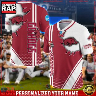 Personalized NCAA Arkansas Razorbacks Team Logo Player Football Jersey