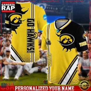 Personalized NCAA Iowa Hawkeyes Team Logo Player Football Jersey