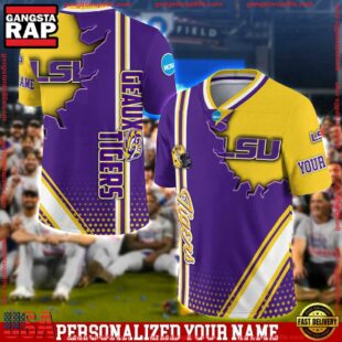 Personalized NCAA LSU TIGERS Team Logo Player Football Jersey