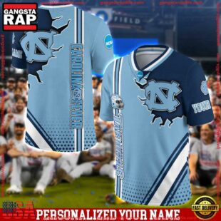 Personalized NCAA North Carolina Tar Heels Team Logo Player Football Jersey