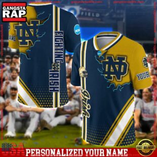 Personalized NCAA Notre Dame Fighting Irish Team Logo Player Football Jersey