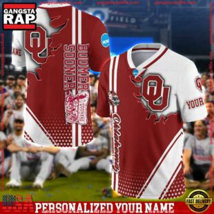 Personalized NCAA Oklahoma Sooners Team Logo Player Football Jersey