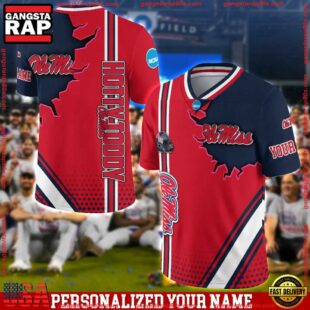 Personalized NCAA Ole Miss Rebels Team Logo Player Football Jersey