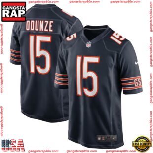 Rome Odunze Navy Chicago Bears Draft First Round Pick Player Game Football Jersey