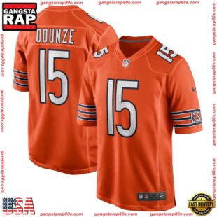 Rome Odunze Orange Chicago Bears Alternate Game Football Jersey