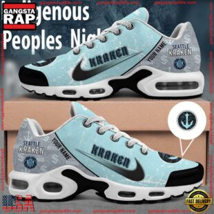 Seattle Kraken Indigenous Peoples Night Custom Name Air Max Plus Shoes