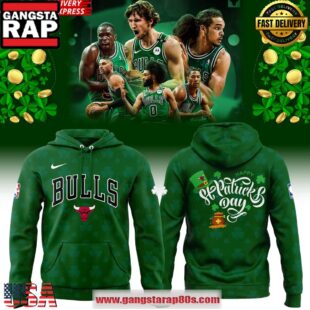 Chicago Bulls St. Patrick’s Day 2025 All Over Print Hoodie