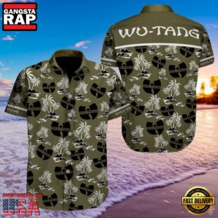 Wu-Tang Coconut Color Brown Hawaiian Shirt